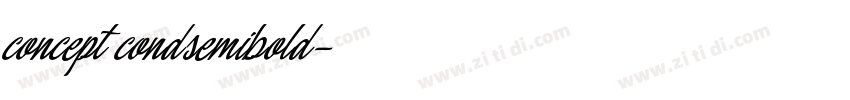 concept condsemibold字体转换